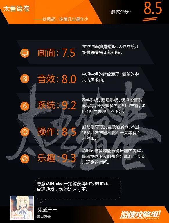 《太吾绘卷》图文评测：合理游戏，切勿沉迷