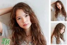 甜美卷发图片_甜美卷发中长发图片