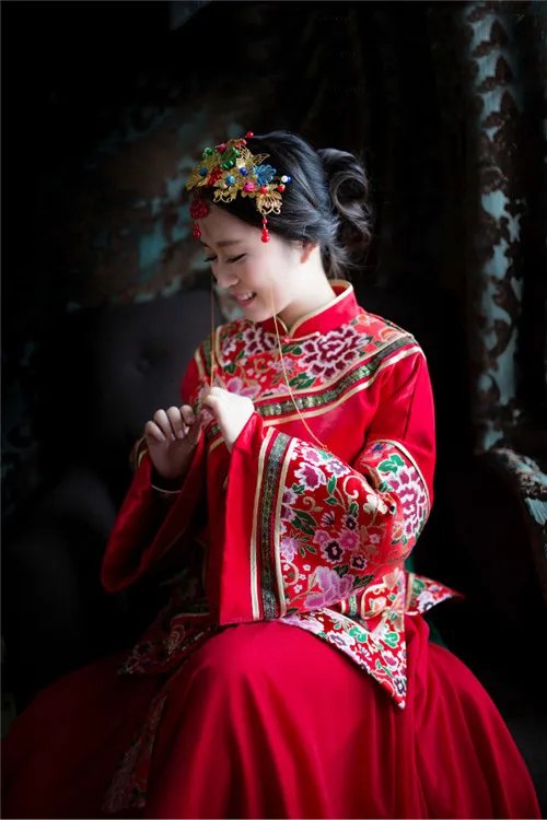秀禾服新娘造型图片欣赏 中式婚礼新娘服饰怎么搭配