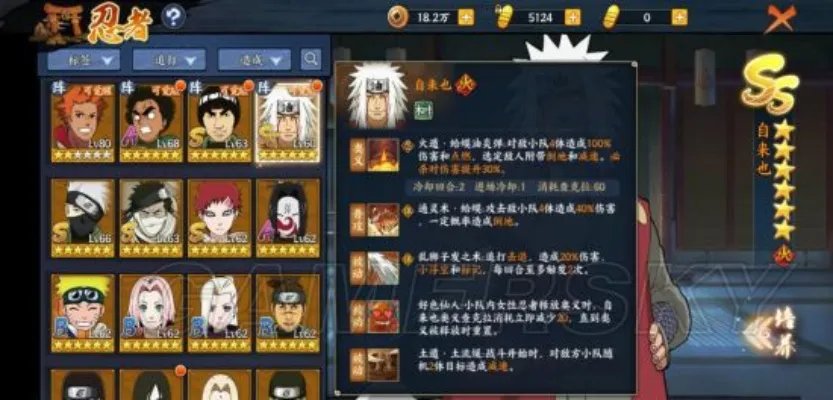 火影忍者OL手游角色攻略大全 角色阵容搭配及技能汇总