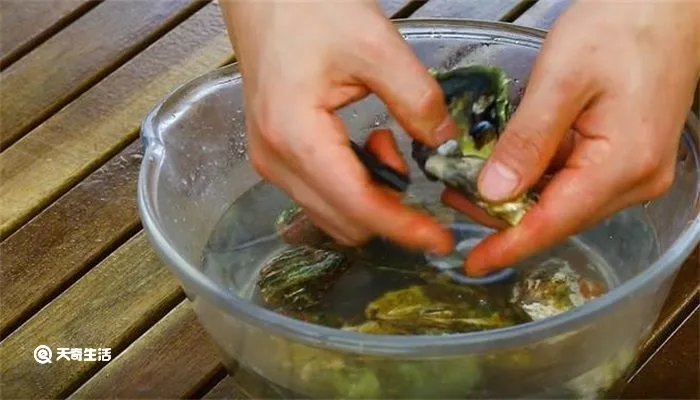 生蚝怎么清洗内脏图解