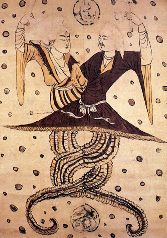 伏羲女娲图的作品意义