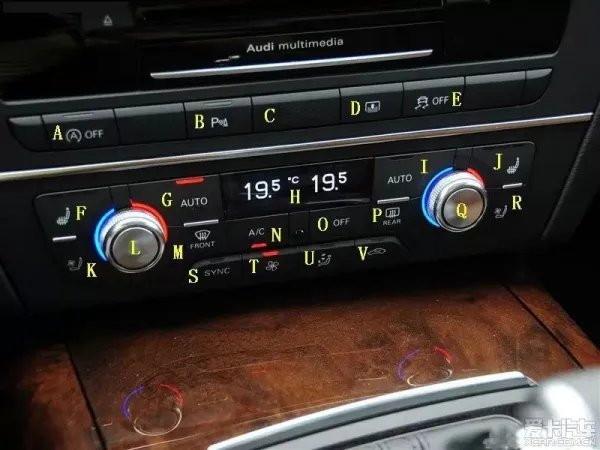 09奥迪a6l中控图解完整