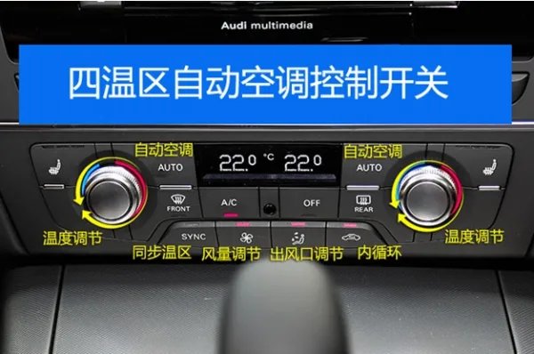 09奥迪a6l中控图解完整