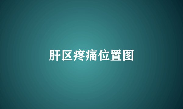 肝区疼痛位置图
