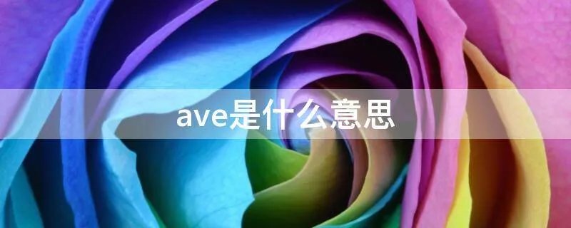 ave是什么意思
