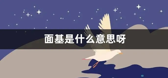 面基是什么意思呀