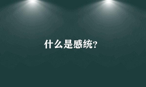 什么是感统？