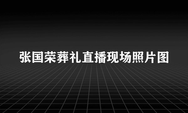 张国荣葬礼直播现场照片图