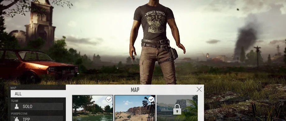 《绝地求生》自主选择地图功能