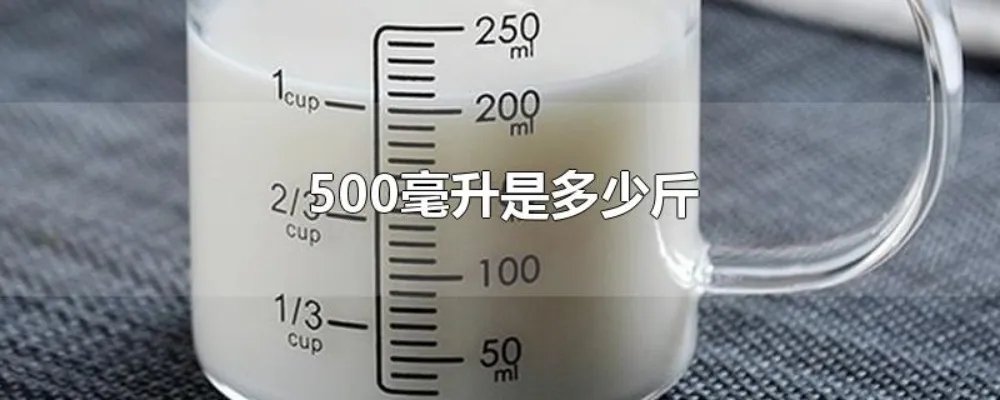 500毫升是多少斤