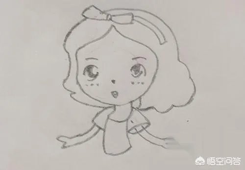 公主简笔画怎么画？