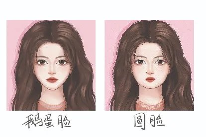 鹅蛋脸和圆脸的区别图片