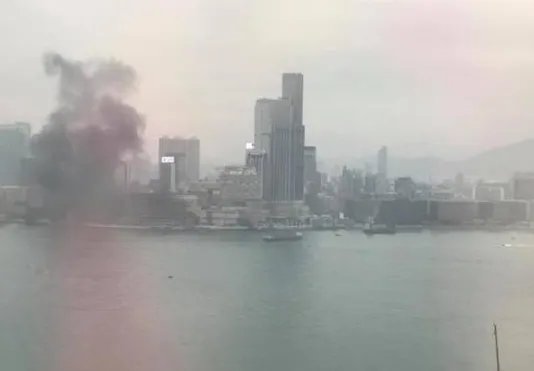 港尖沙咀突发大火