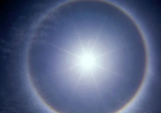 贵州多地出现了日晕景象？