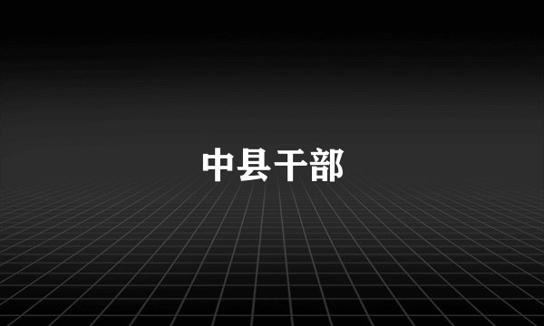 中县干部
