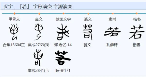 若组词，用若字怎么组词