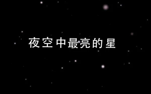 夜空中最亮的星歌词