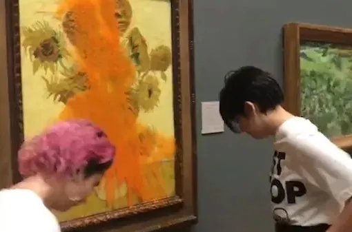 梵高名画《向日葵》被泼番茄汁，这会造成多大的损失？