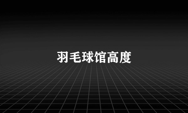 羽毛球馆高度