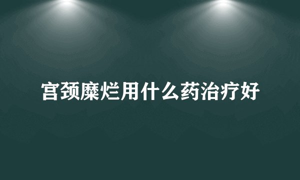 宫颈糜烂用什么药治疗好