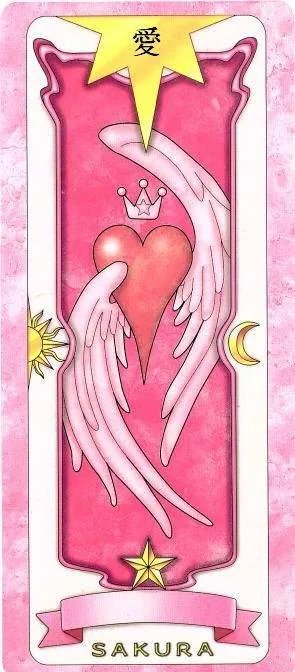 求魔卡少女樱中无名的爱牌的图片。