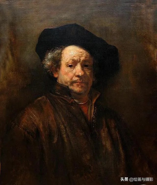 伦勃朗自画像的用光特点