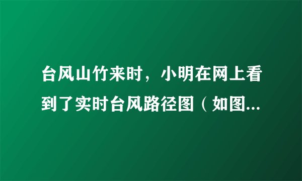 台风山竹来时，小明在网上看到了实时台风路径图（如图）了解到台风山竹将影响广西部分市区，小明想继续了解具体影响到哪些市，应查阅（　　）A.玉林景点分布图B.世界地形图C.广西行政区域地图D.中国政区图
