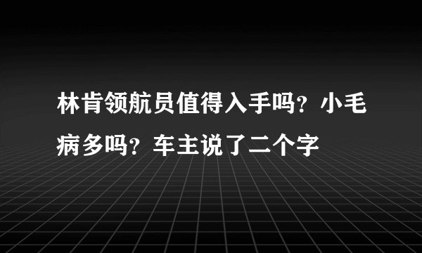 林肯领航员值得入手吗？小毛病多吗？车主说了二个字
