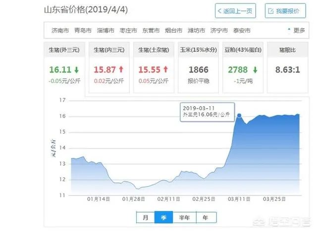 2018年下半年生猪价格走势
