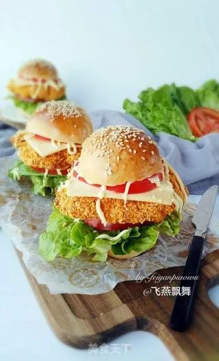 新奥尔良烤鸡腿堡