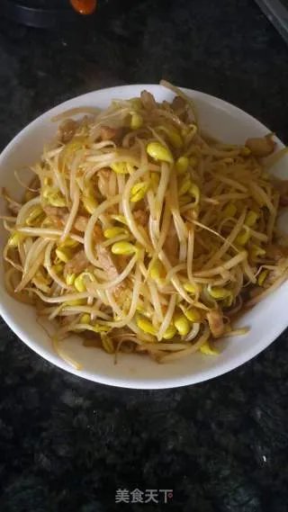 豆芽炒肉