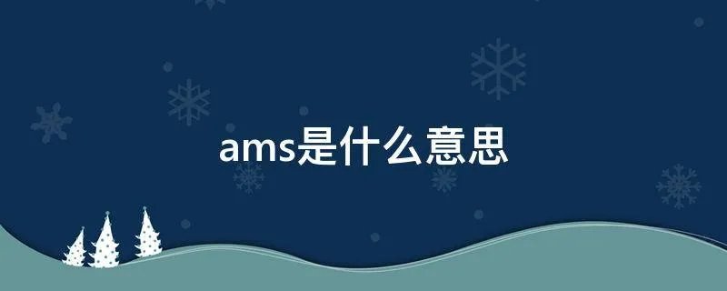 ams是什么意思