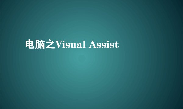 电脑之Visual Assist
