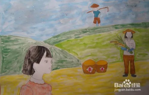 劳动最光荣的绘画图