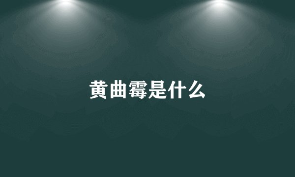 黄曲霉是什么