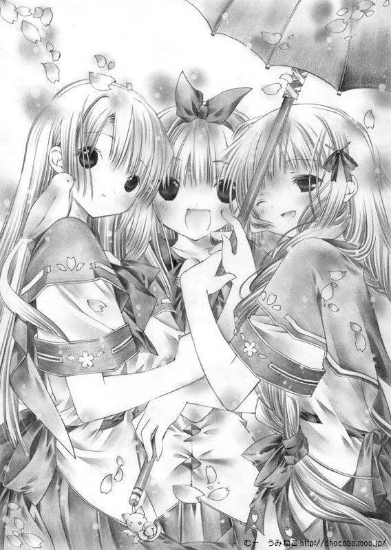 求动漫人物素描图