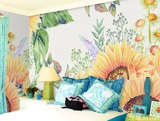 手绘背景墙怎么画好看 手绘背景墙效果图参考