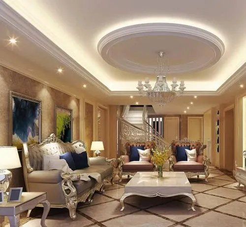 欧式吊顶效果图 4种耐看的客厅吊顶设计欣赏