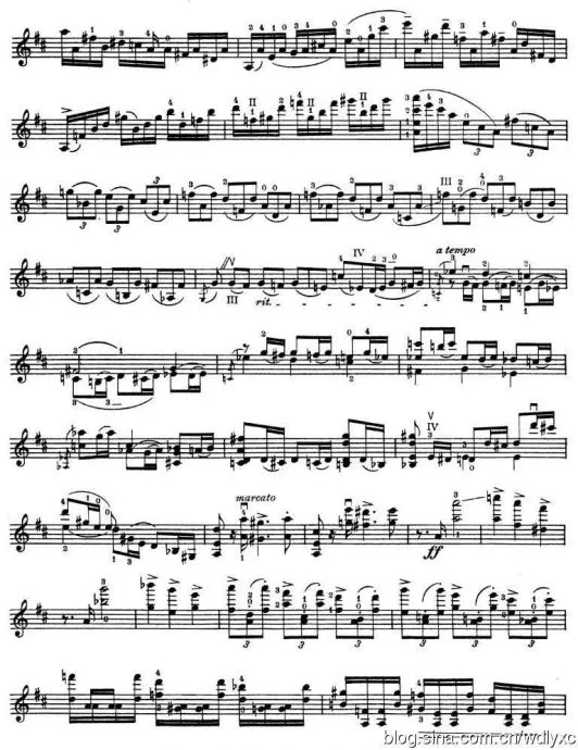 D大调小提琴协奏曲的乐曲赏析