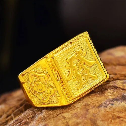 金戒指图片男士 四款男士金戒指总有一款适合你