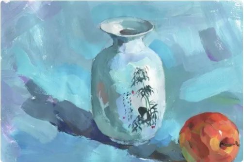 酱油瓶水粉画法，求图解