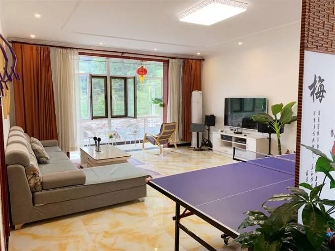 北京延庆百里画廊山泉云舍民宿，篱笆环绕的超大休闲场地与菜园！