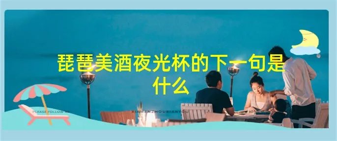 琵琶美酒夜光杯的下一句是什么