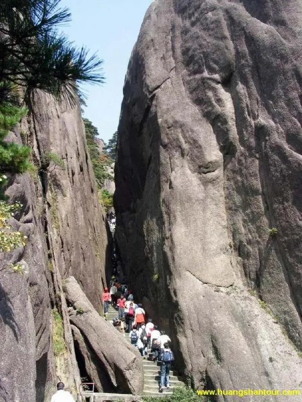 一线天的黄山