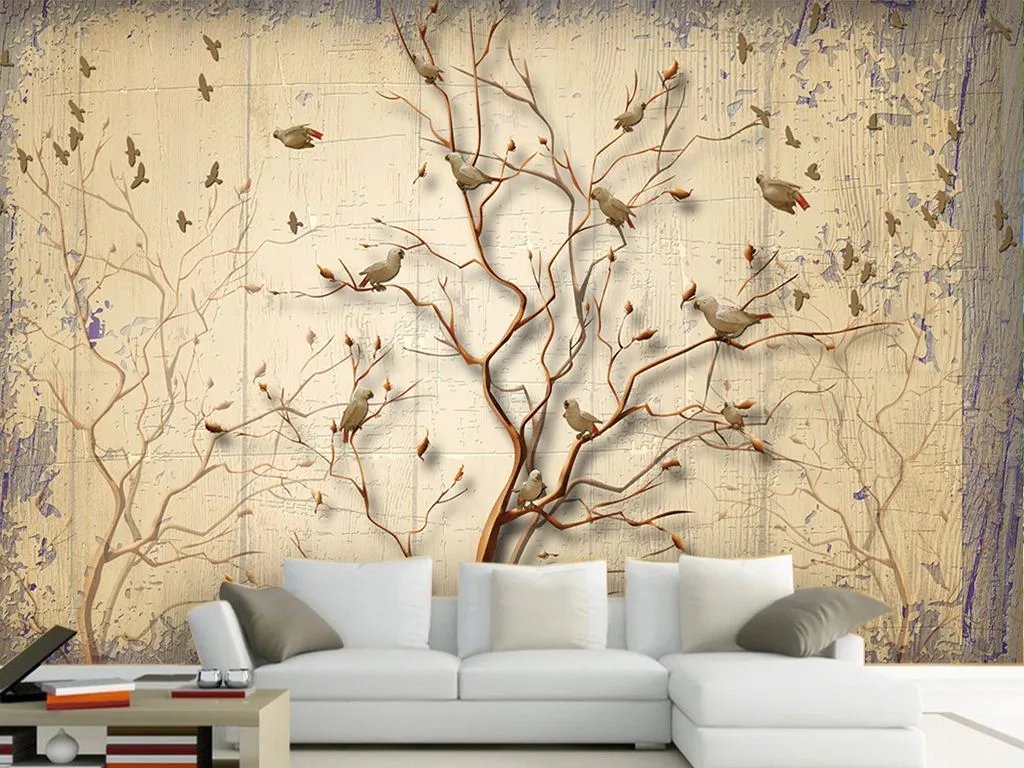 手绘背景墙怎么画好看 手绘背景墙效果图参考