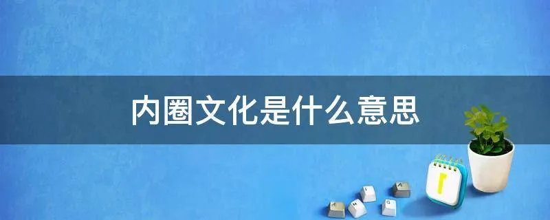 内圈文化是什么意思
