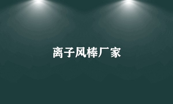 离子风棒厂家