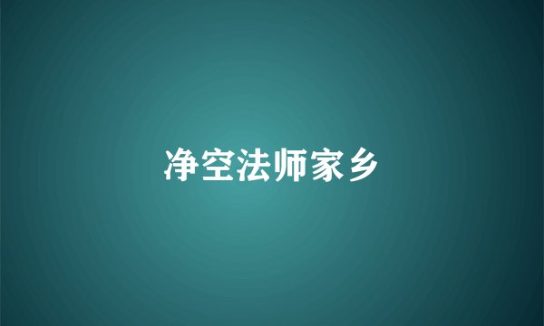 净空法师家乡