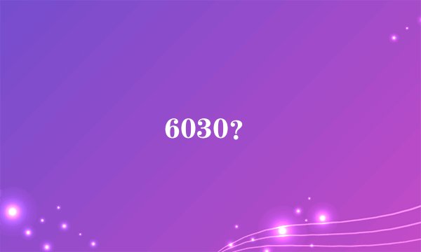 6030？